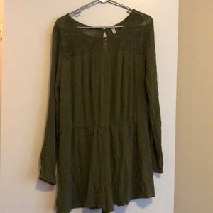 Olive green Romper